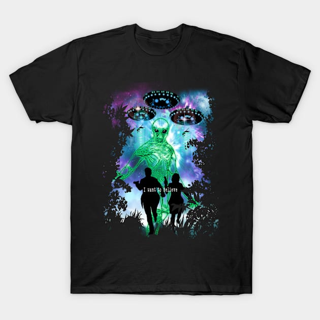 The X-Files Alien Invasion T-Shirt by Ratherkool